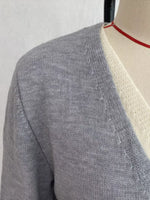 V-Neck Button-Down Contrast Layered Cardigan