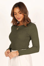 Lettuce Edge Round Neck Long Sleeve T-Shirt - Ladyez