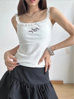 Lace Detail Scoop Neck Cami - Ladyez