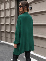 Perfee Pearl Detail Cable-Knit Button Up Cardigan