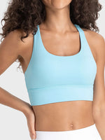 Millennia Crisscross Scoop Neck Active Tank - Ladyez