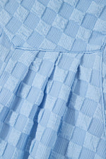 Checkered Pocketed Wide Leg Overalls - Ladyez