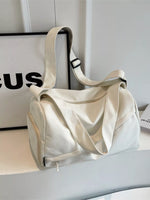 Adjustable Strap Solid Color Travel Bag
