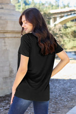 Basic Bae Bamboo Full SizeV-Neck Short Sleeve T-Shirt