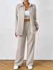 Button Up Long Sleeve Shirt and Pants Set