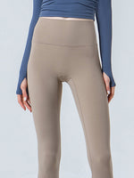 Wide Waistband Cropped Sports Leggings - Ladyez
