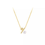 Pearl Percentage Pendant Necklace