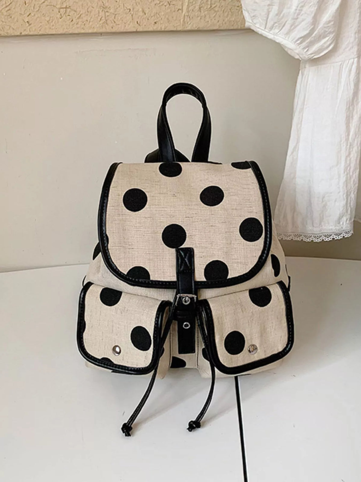 Polka Dot Backpack Bag