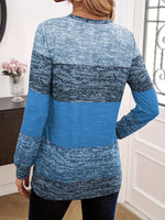 Color Block Long Sleeve T-Shirt