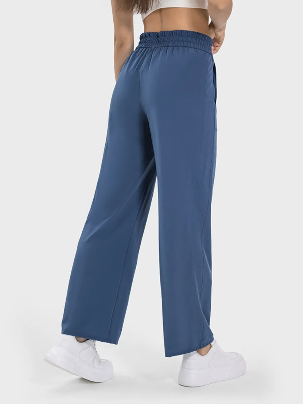 Millennia Drawstring Pocketed Active Pants - Ladyez