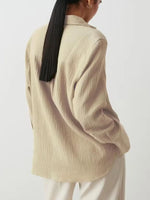Button Up Long Sleeve Texture Shirt