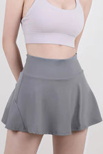 High Waist Pleated Active Skirt - Ladyez