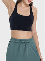 Millennia Square Neck Wide Strap Active Tank - Ladyez