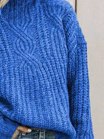Full Size Turtleneck Long Sleeve Sweater Plus Size