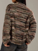 Chunky Knit V-Neck Button-Up Cardigan