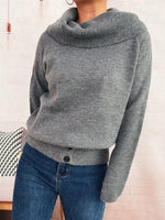 Striped Turtleneck Long Sleeve Sweater