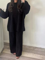 Relaxed Fit Corduroy Top and Pants Set