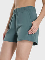 Millennia Elastic Waist Active Shorts - Ladyez