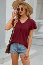 V-Neck Short Sleeve T-Shirt