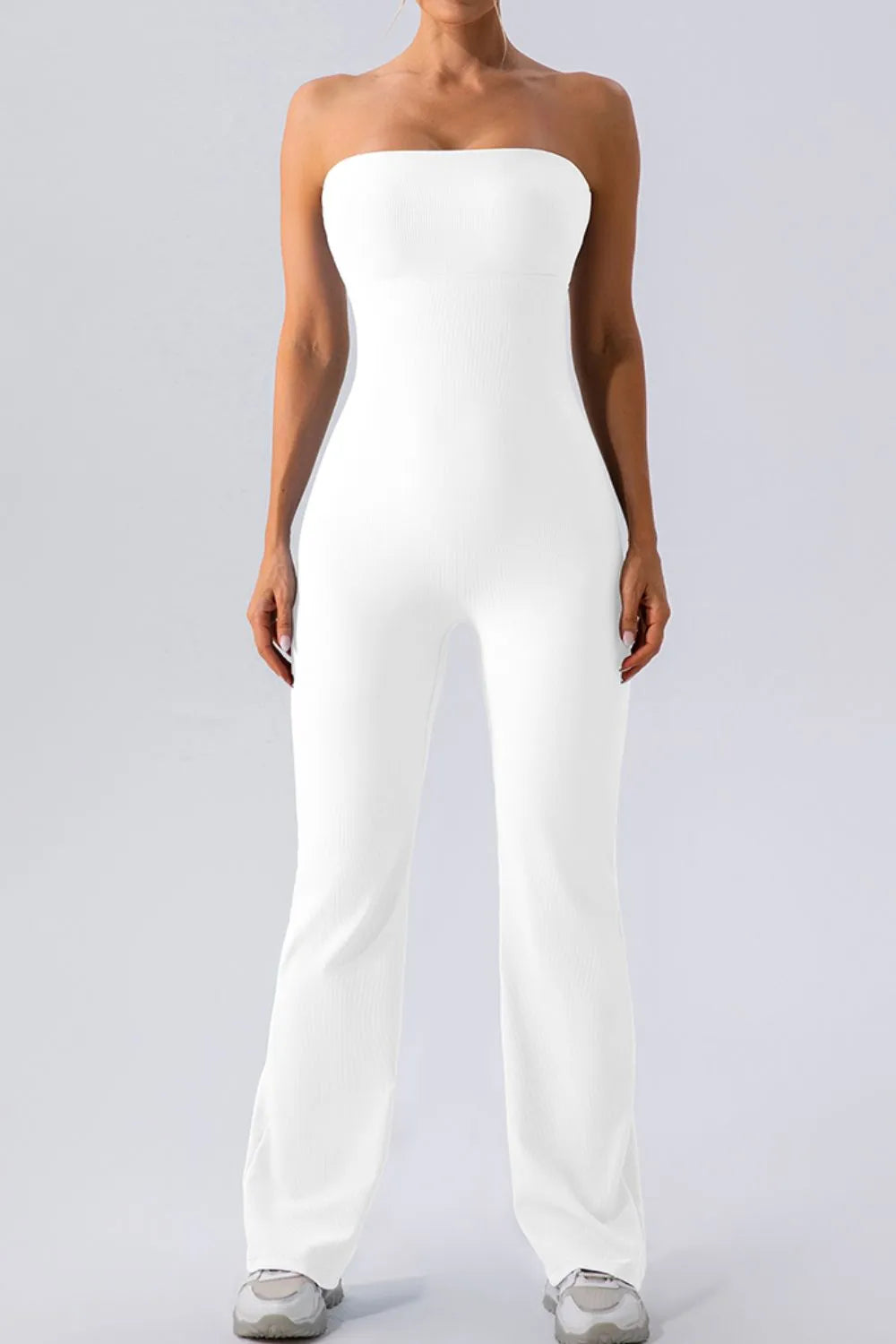 Sleeveless Straight Active Jumpsuit - Ladyez