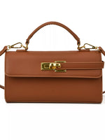 Golden Clasp Crossbody Bag