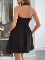 Halter Neck Summer Mini Dress