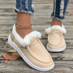 Cozy Plush-Lined Flats Slip-Ons