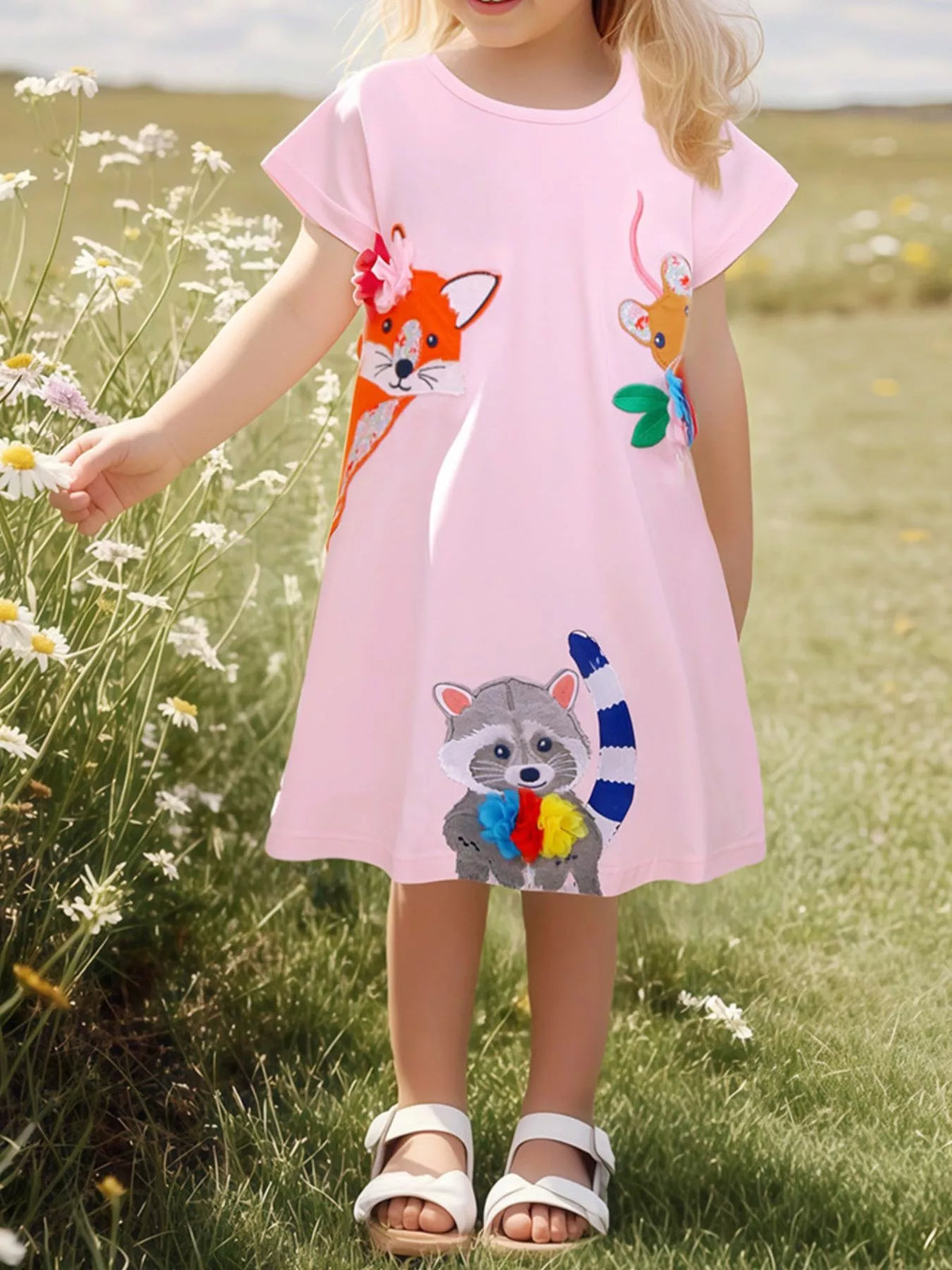 Children's Cartoon Animal Casual Dress