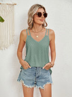 Florira Cutout Eyelet Tank
