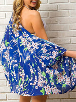 Open Front Half Sleeve Cover-Up - Ladyez