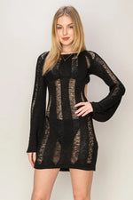 HYFVE Backless Cover Up Mini Dress - Ladyez