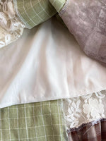Patchwork Lace Trimmed A-Line Dress