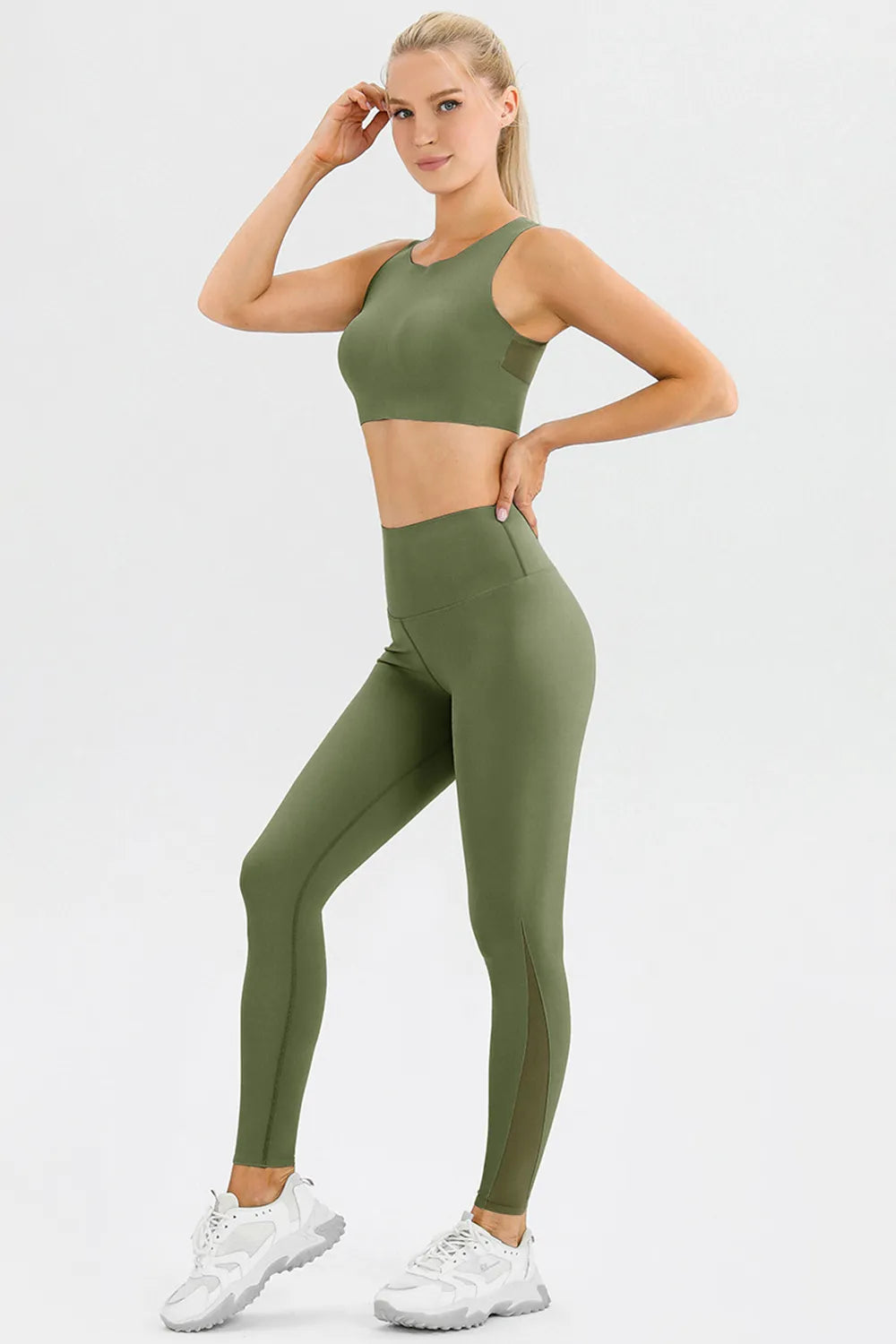 High Waist Skinny Active Pants - Ladyez