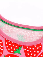 Children's Strawberry Print Short Sleeve Dress