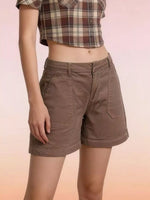 Pocketed Denim Shorts