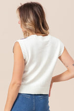 BiBi Diamond Granny Square Sweater Vest