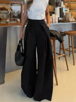 High-Waisted Wide-Leg Pants