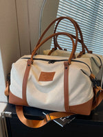 Canvas Leather Trim TravelBag