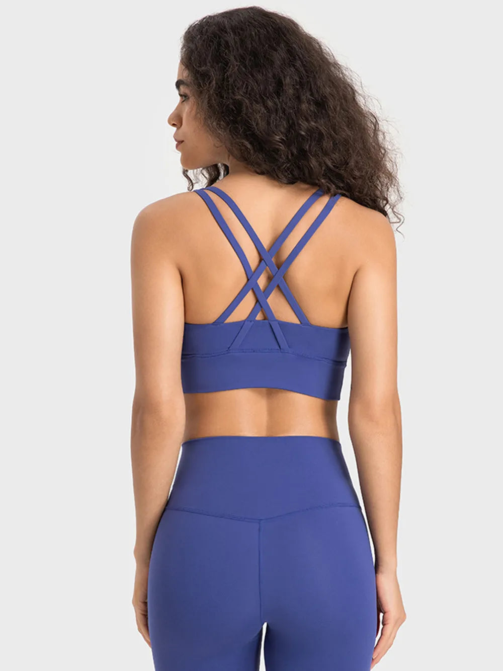 Millennia Crisscross Scoop Neck Active Tank - Ladyez