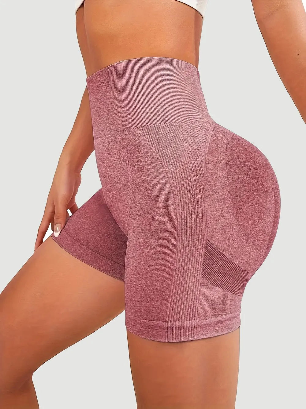 High Waist Active Shorts - Ladyez
