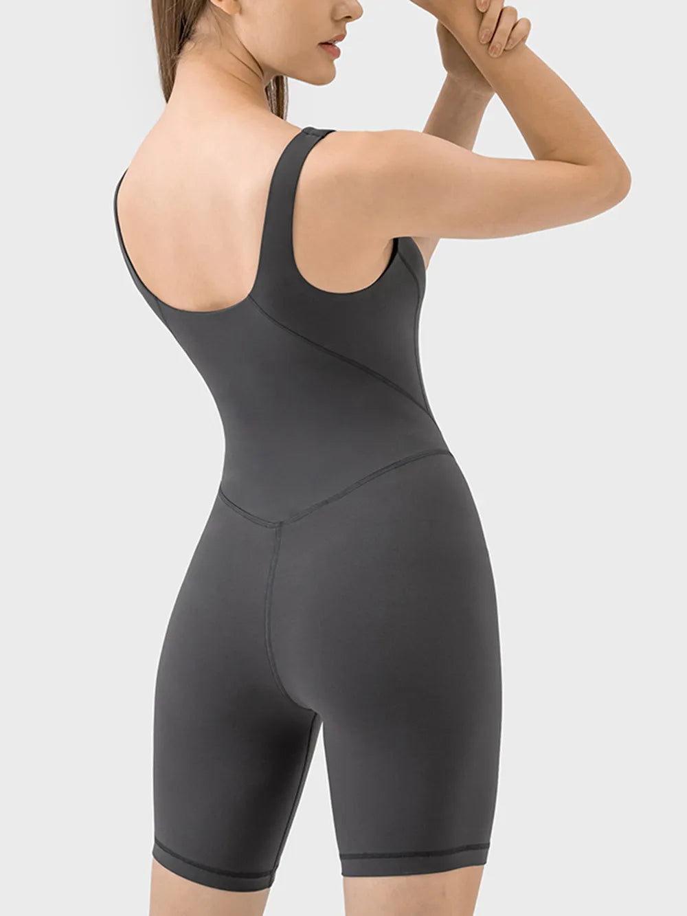 Millennia Wide Strap Active Romper - Ladyez