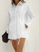 Button Up Shirt and Shorts Set