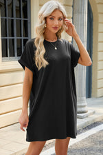 Florira Short Sleeve Mini Dress with Pockets - Ladyez
