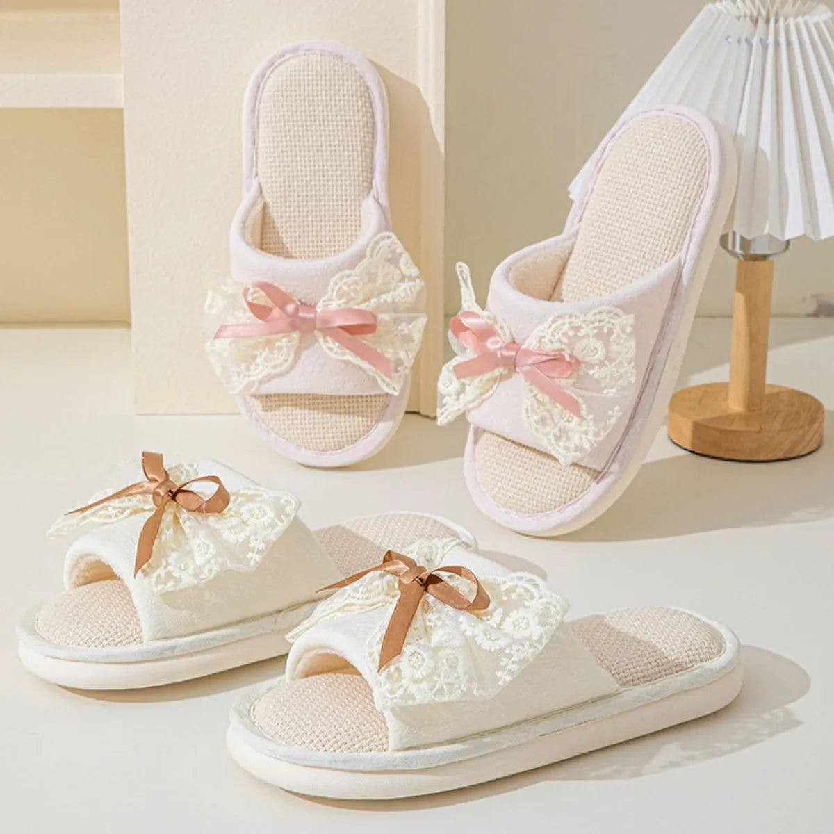 Open Toe Flats Slippers - Ladyez