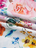 Floral Print Cap Sleeve Mini Dress