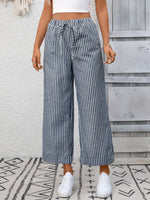 Striped Wide Leg Pants