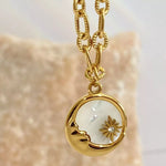 18K Gold-Plated Titanium Steel Pendant Necklace