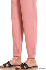 Zenana Drawstring Scuba Joggers with Pockets