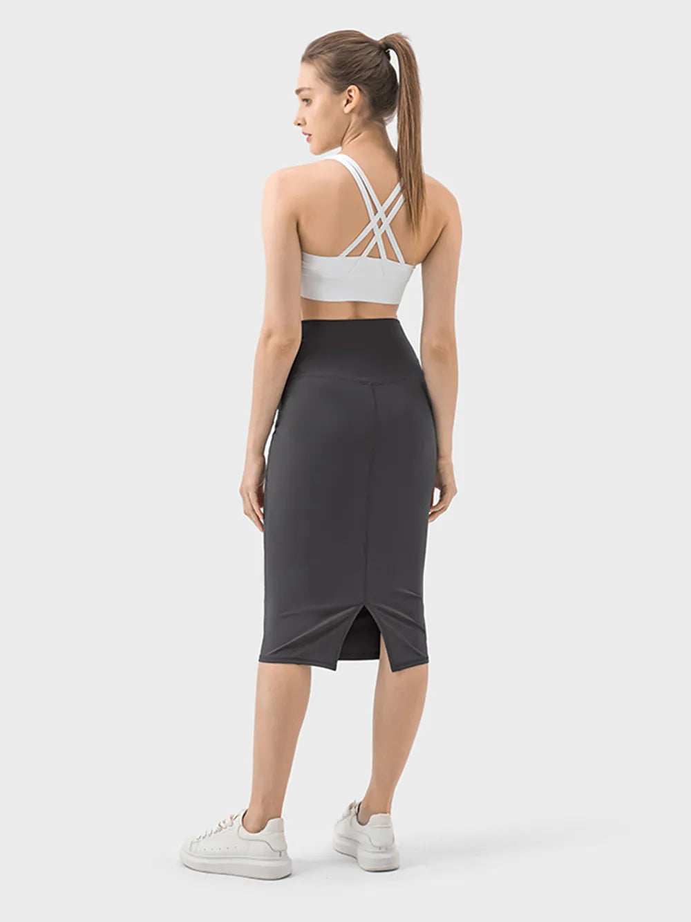 Millennia Slit Wrap Active Skirt - Ladyez