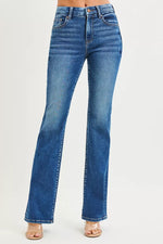 RISEN High RiseBootcut Jeans With Distressed Details